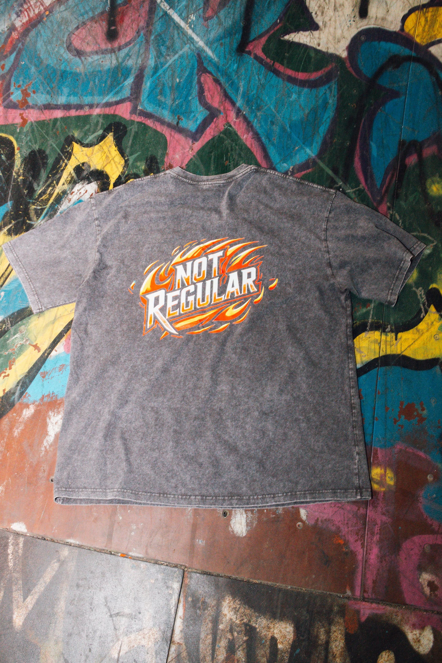 Gray Graphic Tee - NOT REGULAR® Unisex Streetwear Shirt