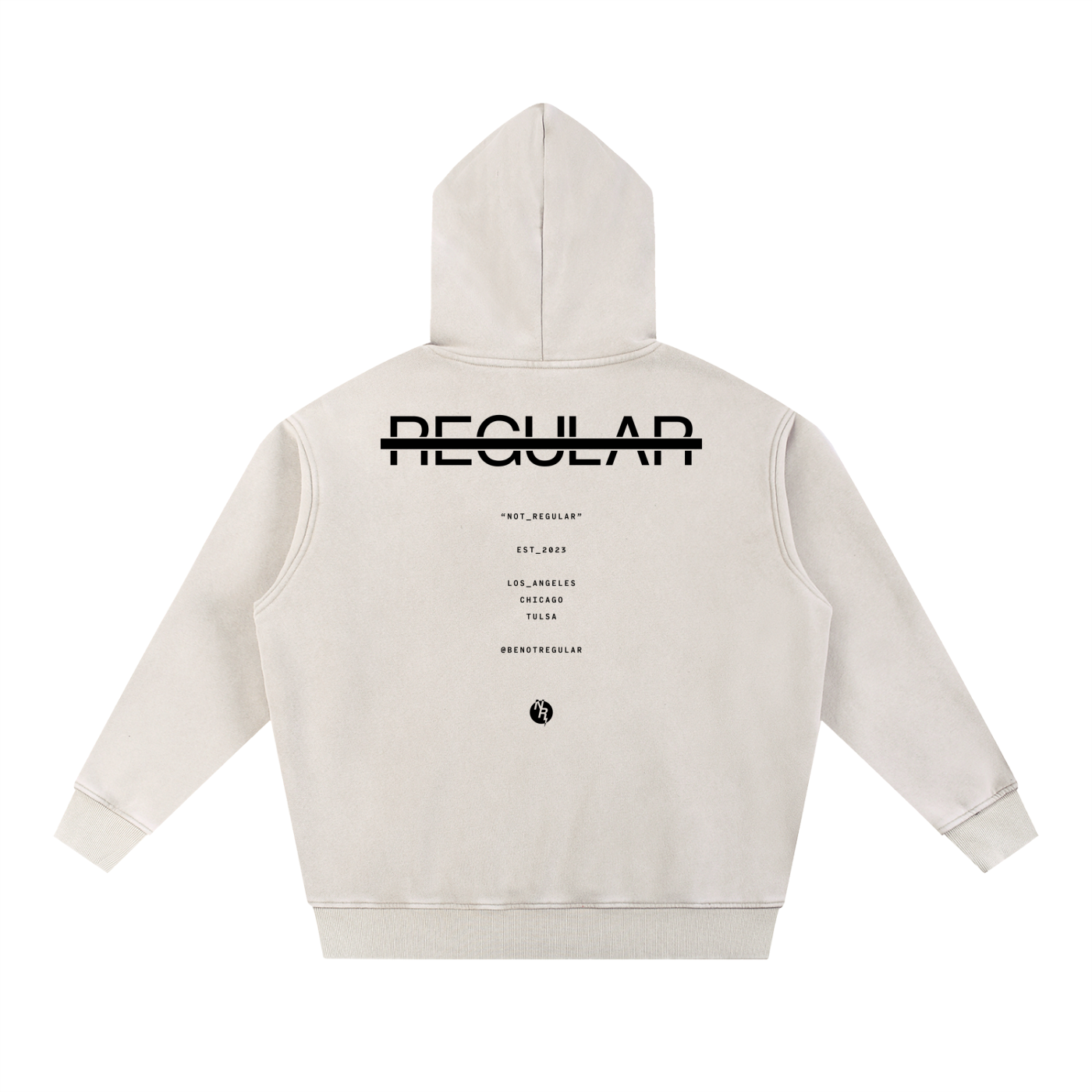 NOT REGULAR® Snow Wash Fleece Oversize Hoodie