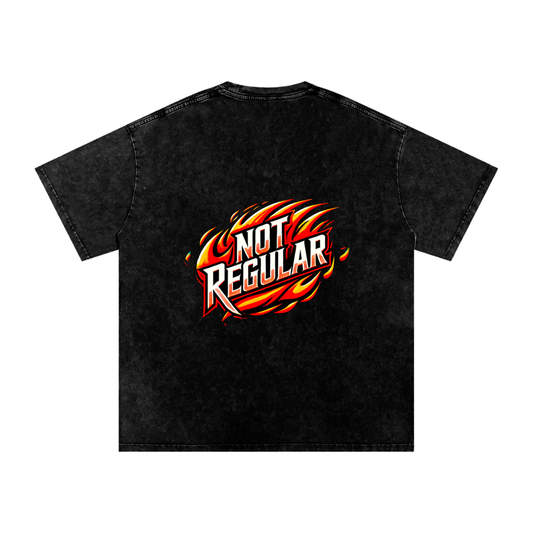 NOT REGULAR® Acid Wash Oversize T-Shirt